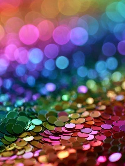 Rainbow Bokeh Abstract Poster.