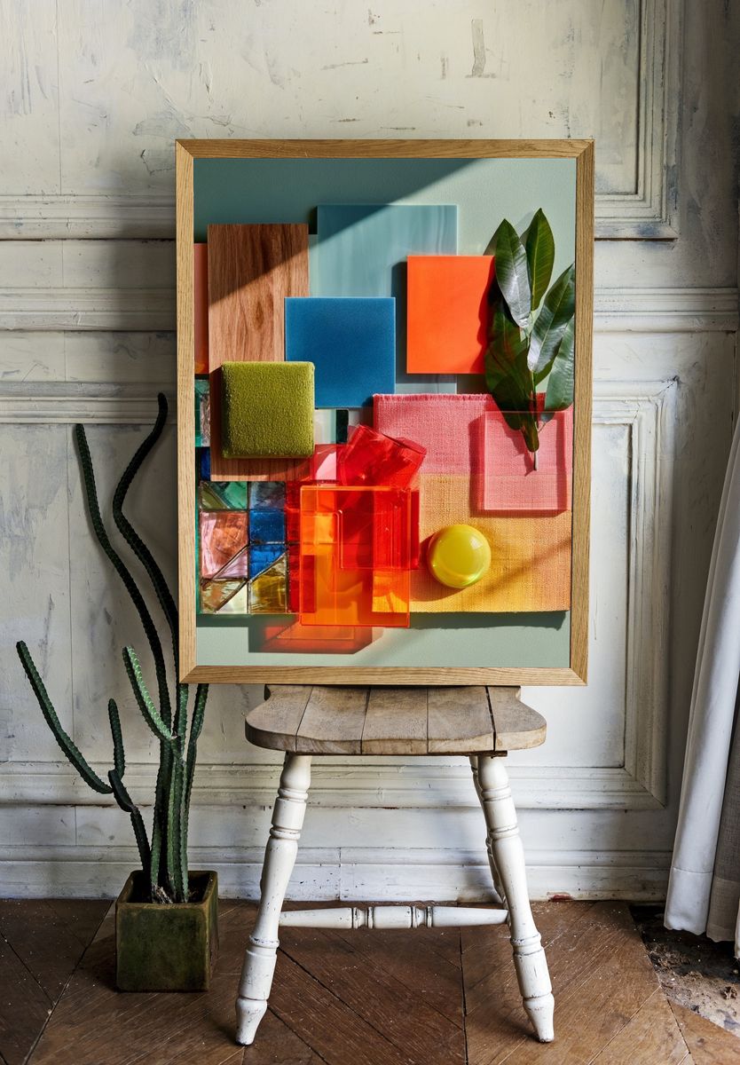 Color Block Still Life Abstract Poster. room preview