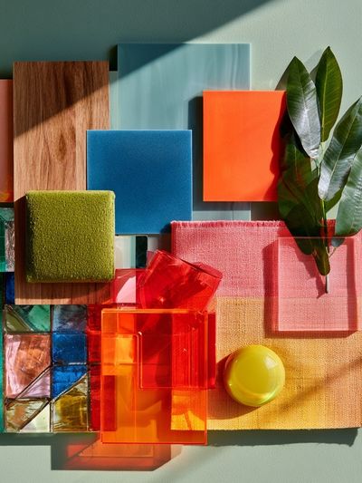 Color Block Still Life Abstract Poster.