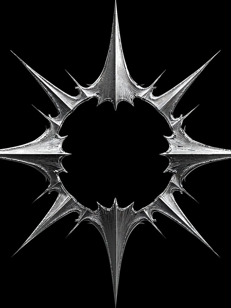 Spiked Halo Abstract Poster. poster detail
