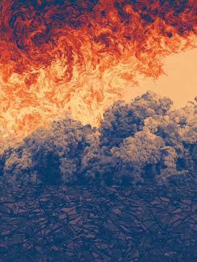 Molten Sky Abstract Print.