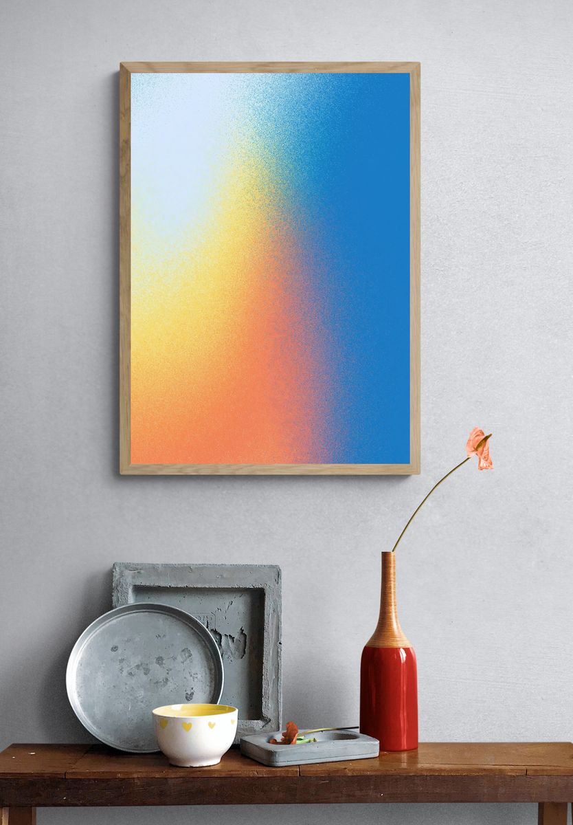 Sunlit Gradient Abstract Poster. — room view 3