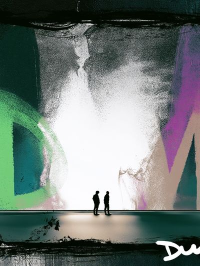 Abstract Neon Gallery Poster.