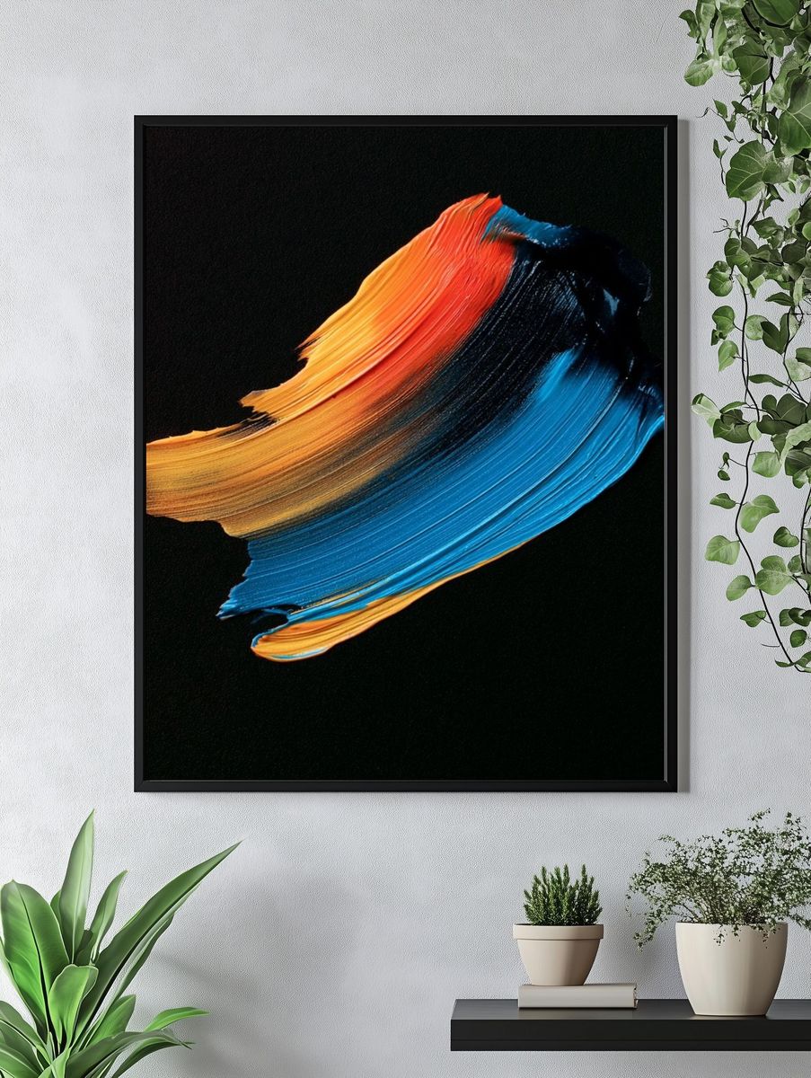 Color Sweep Abstract Poster. — room view 4