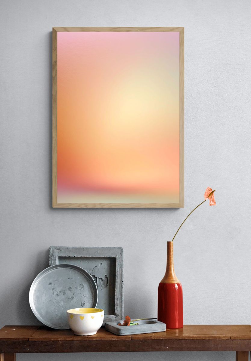 Pastel Glow Abstract Poster. — room view 3