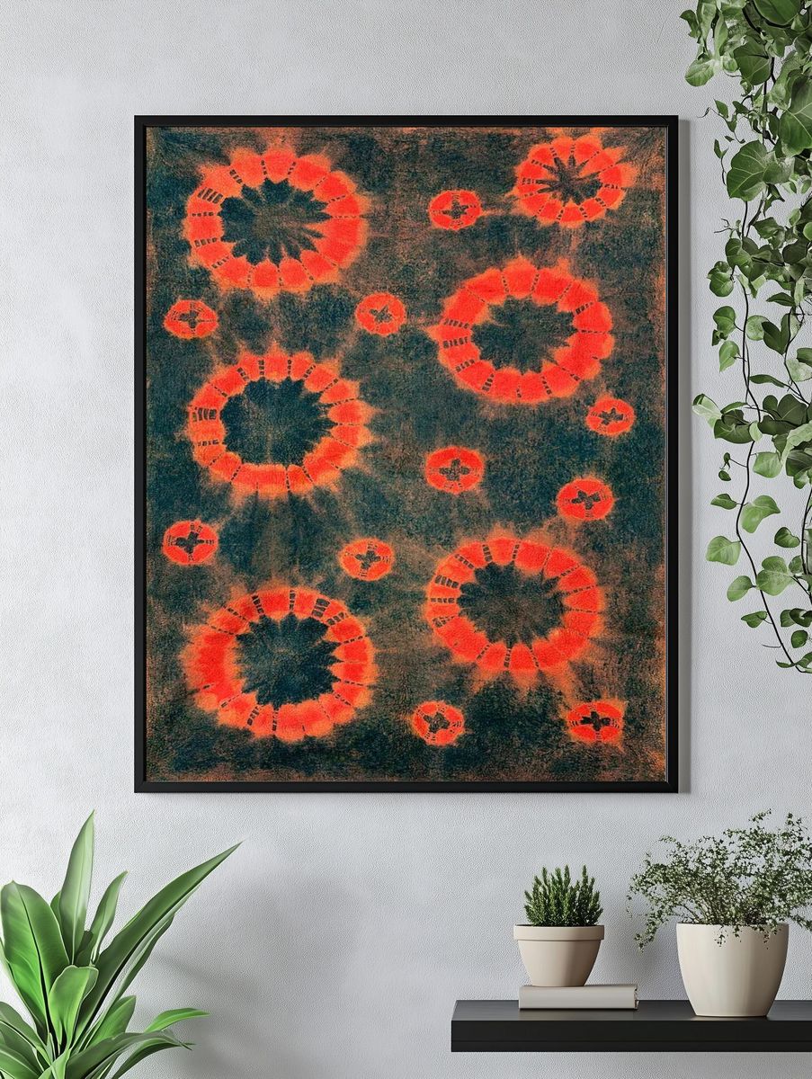 Molten Ember Abstract Poster. — room view 4
