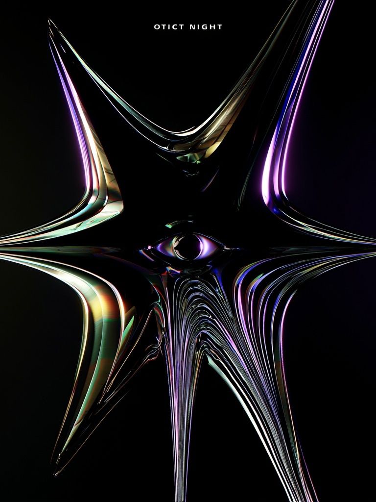 Optic Night Abstract Poster. poster — abstract art