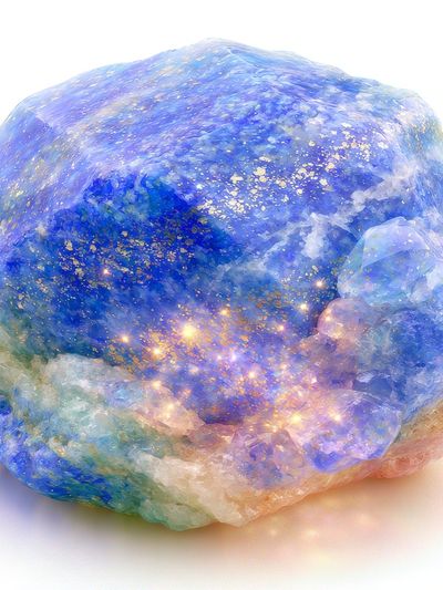 Celestial Crystal Abstract Print.