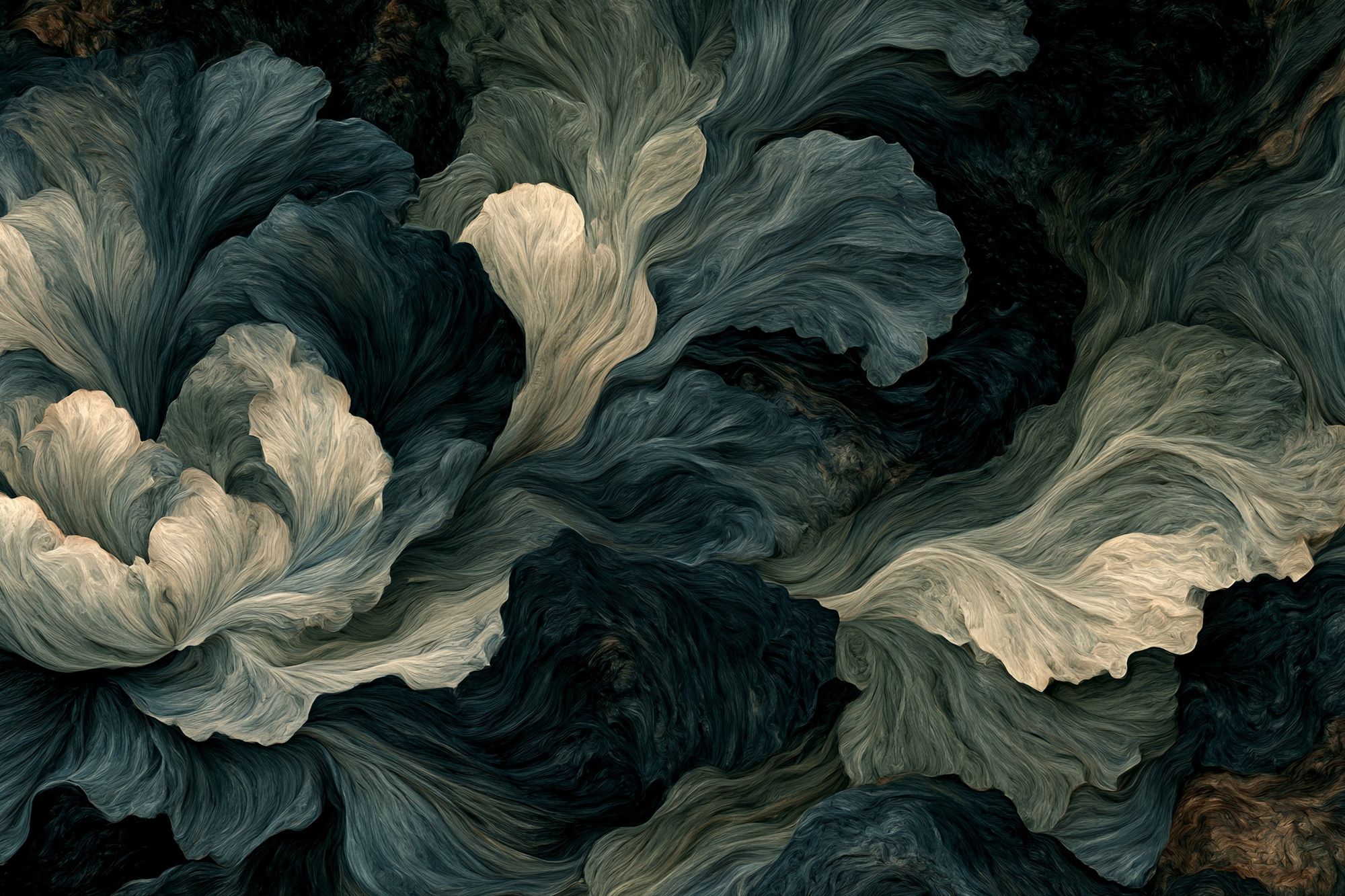 Botanical Flow Abstract Poster. poster — abstract art