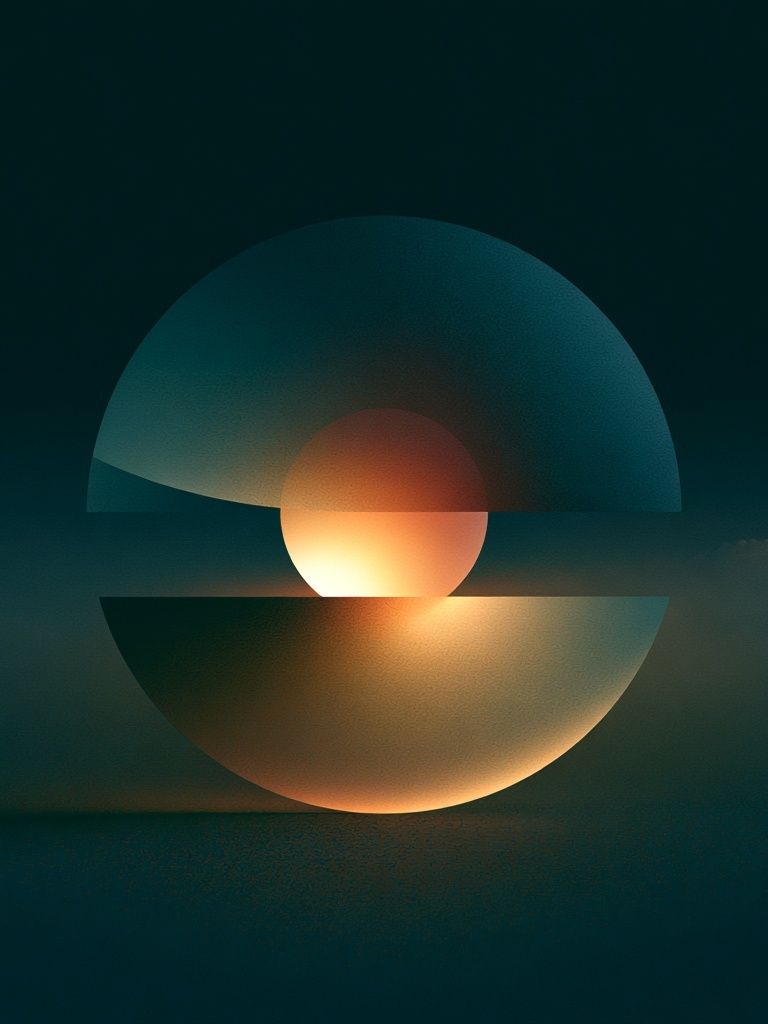 Eclipse Glow Abstract Poster. poster detail