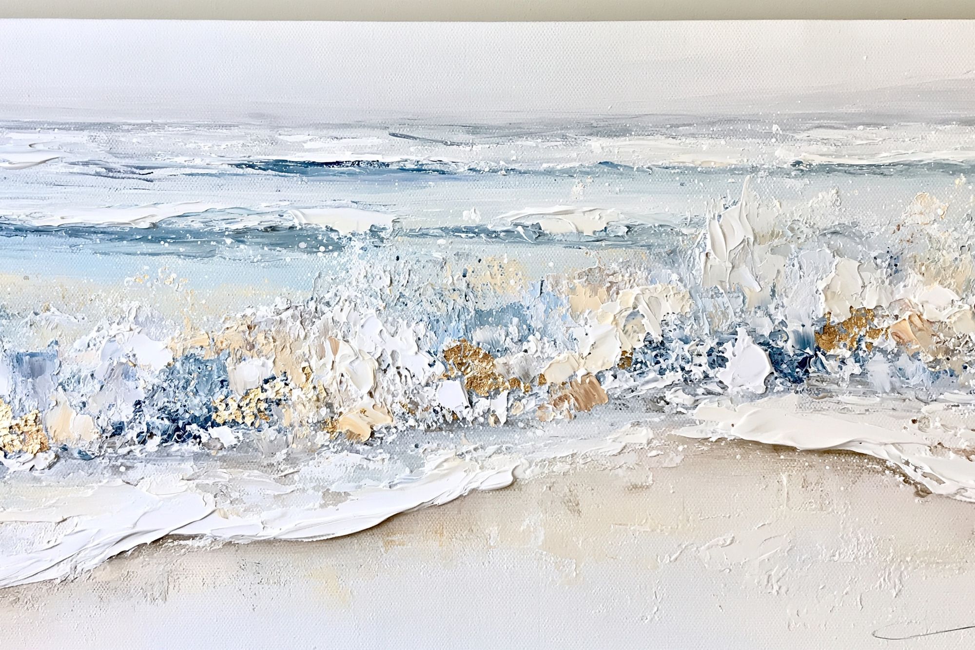 Coastal Waves Abstract Print. poster — abstract art