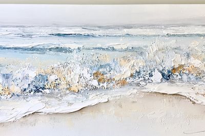 Coastal Waves Abstract Print. poster