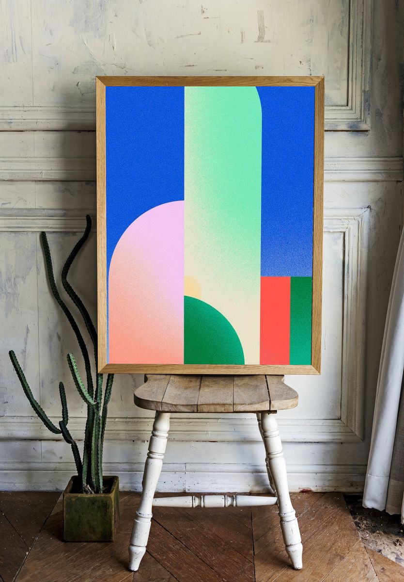 Organic Abstract Sculpture Poster. room preview