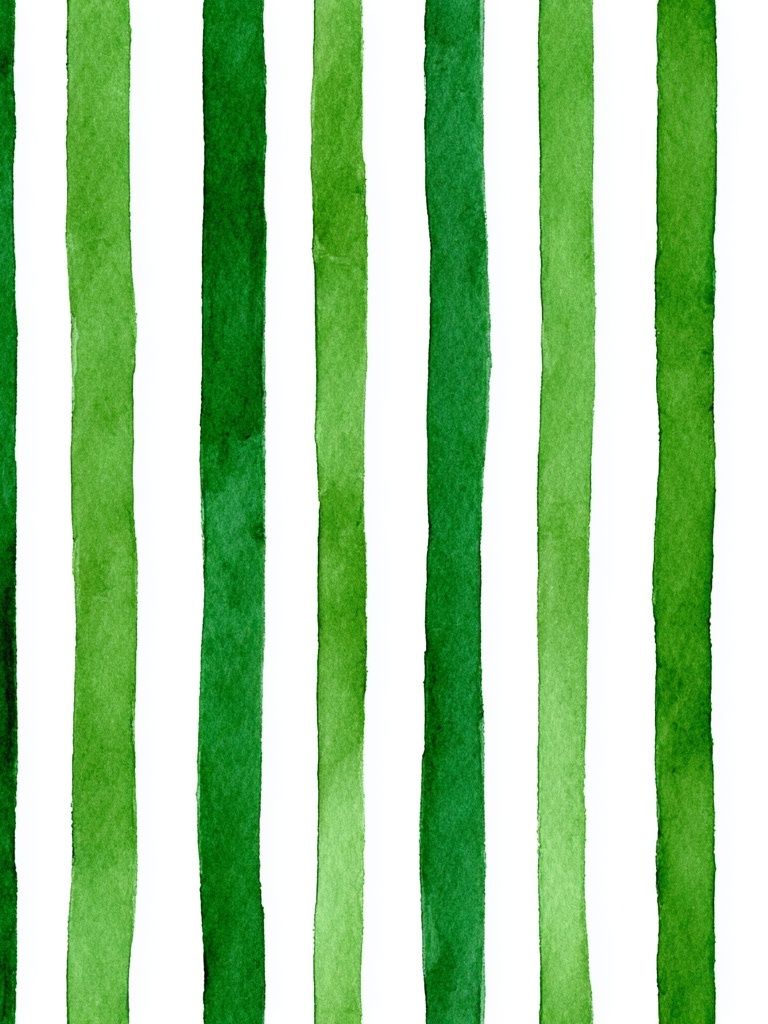 Green Watercolor Stripes Poster. poster detail