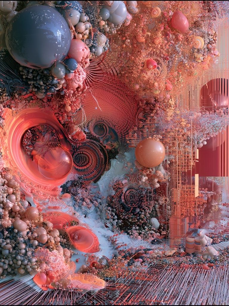 Cosmic Orbital Abstract Poster. poster — abstract art