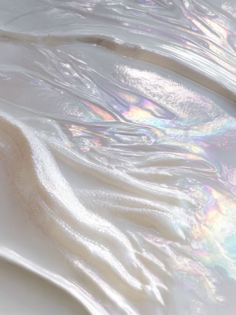 Iridescent Pearl Texture Abstract Print. poster — abstract art