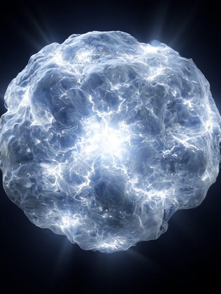 Glowing Cosmic Nebula Abstract Poster. poster — abstract art