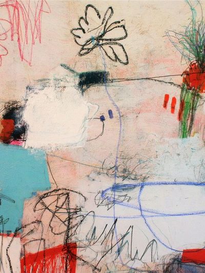 Abstract Scribble Colorfield Poster.