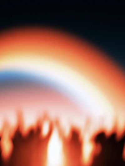 Blazing Arc Abstract Poster. poster