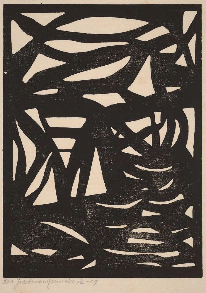 Composition XXII Jacoba van Heemskerck. poster — abstract art