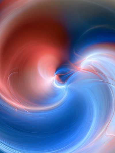 Crimson Blue Swirl Abstract Poster. poster print