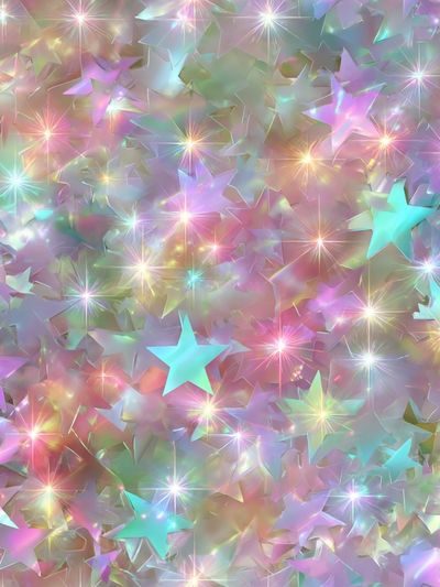 Pastel Starburst Abstract Poster. poster print