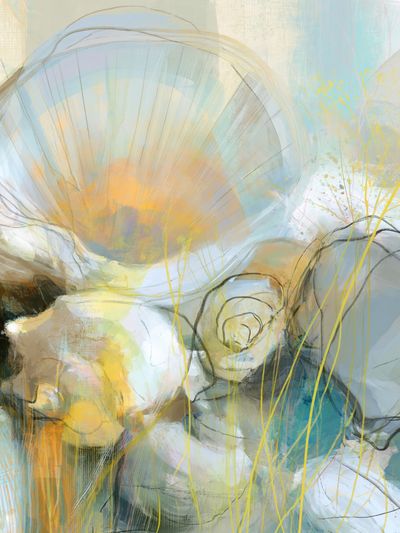 Soft Bloom Abstract Print.