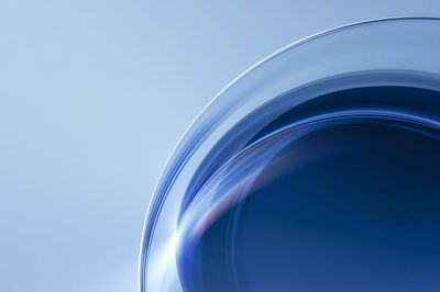 Blue Arc Abstract Poster.