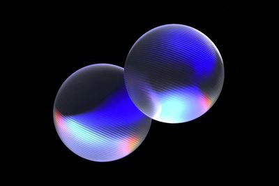 Neon Orb Abstract Poster. poster