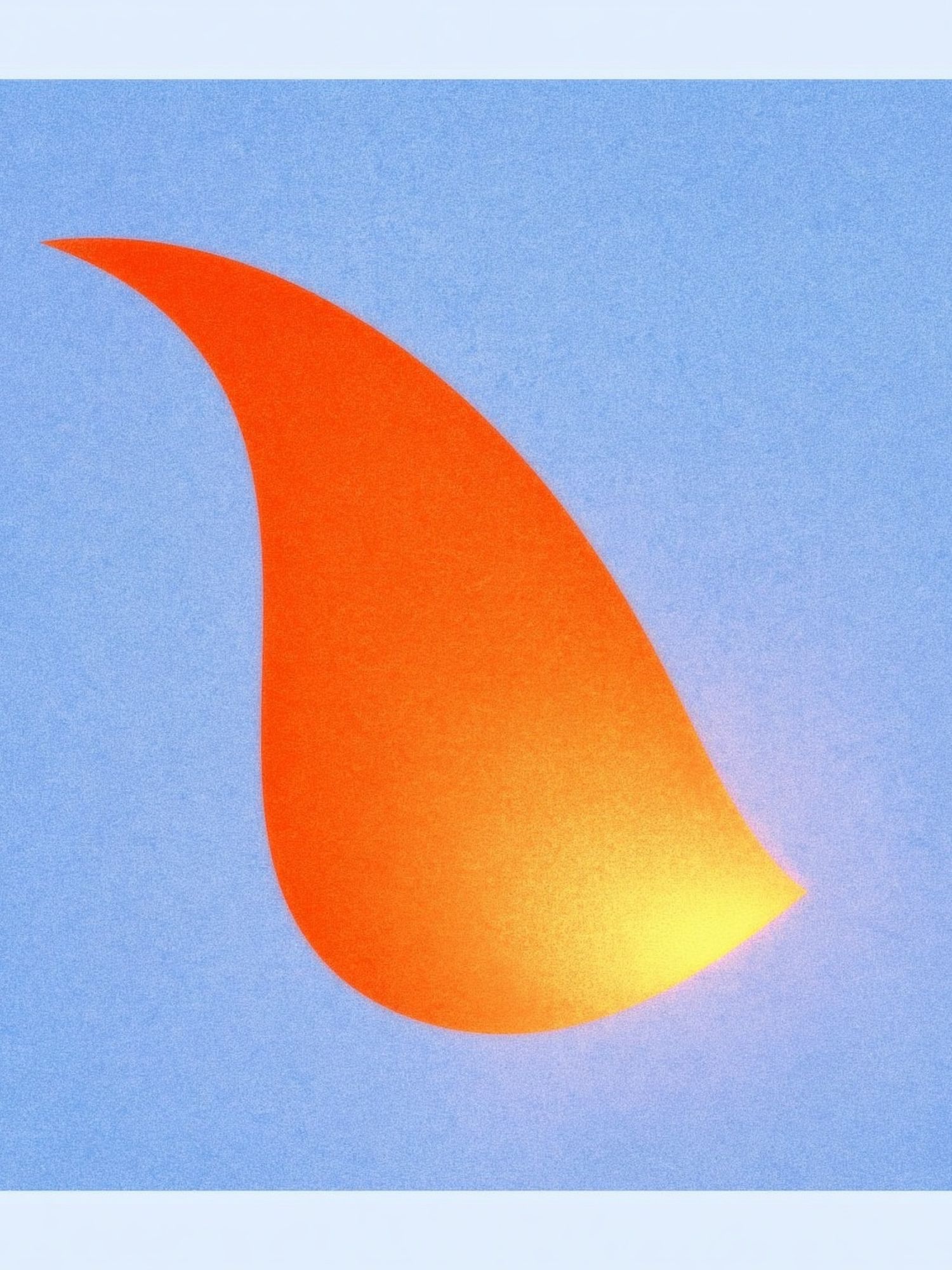 Sunset Flame Abstract Poster. poster detail