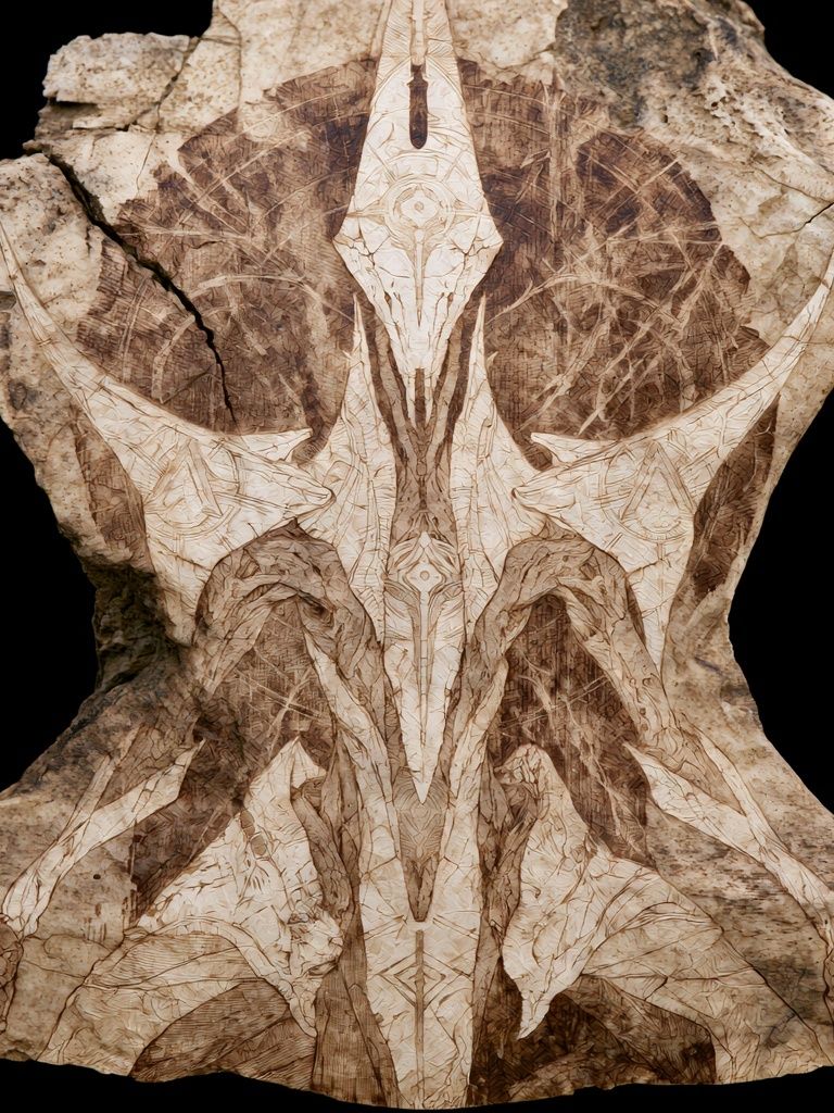 Fossil Bone Study Abstract Poster. poster detail