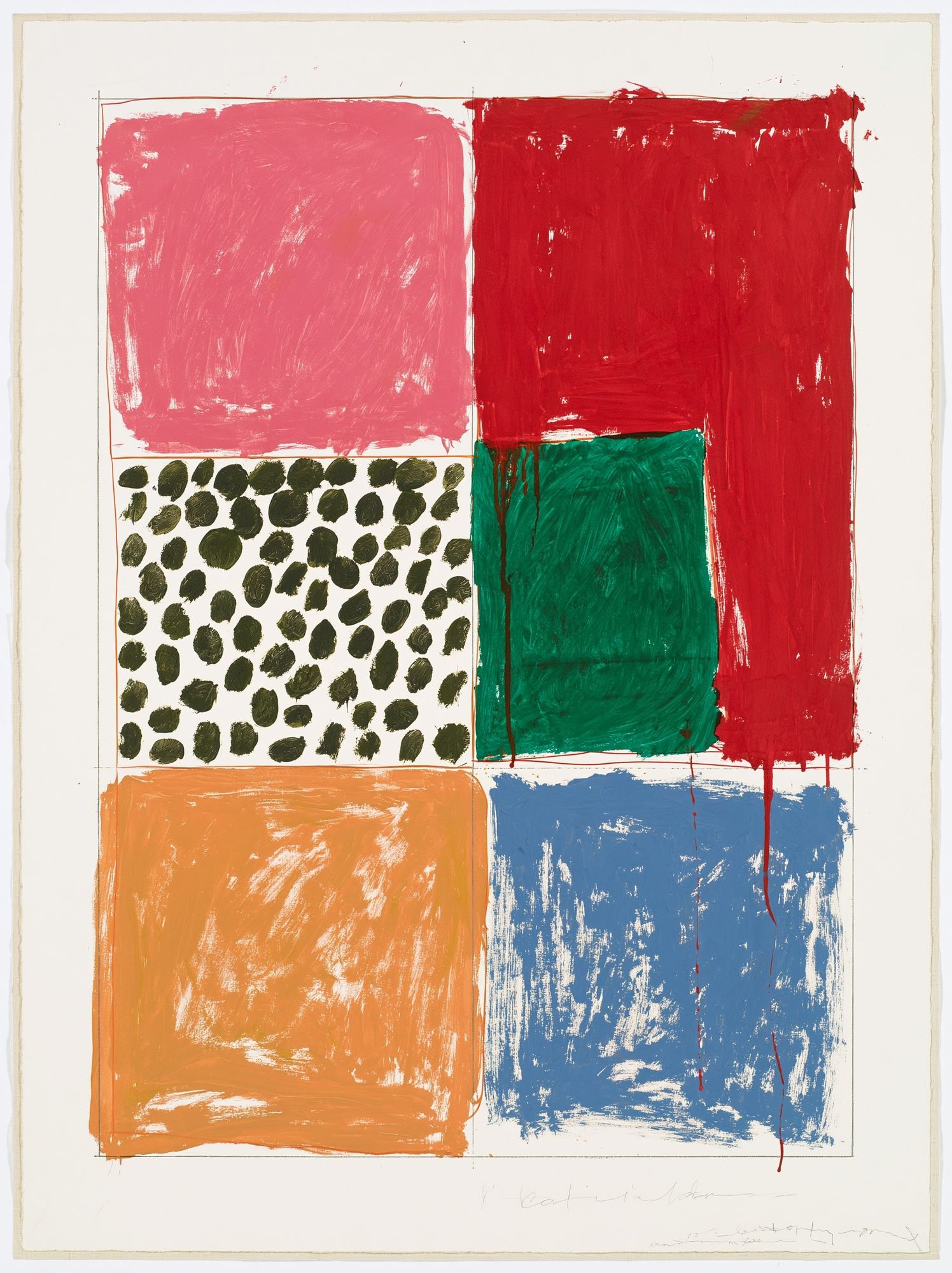 Color Block Abstract Poster. poster — abstract art