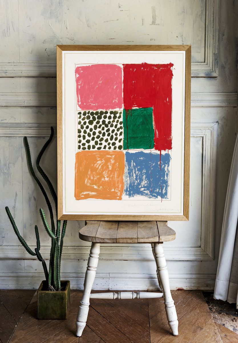 Color Block Abstract Poster. room preview