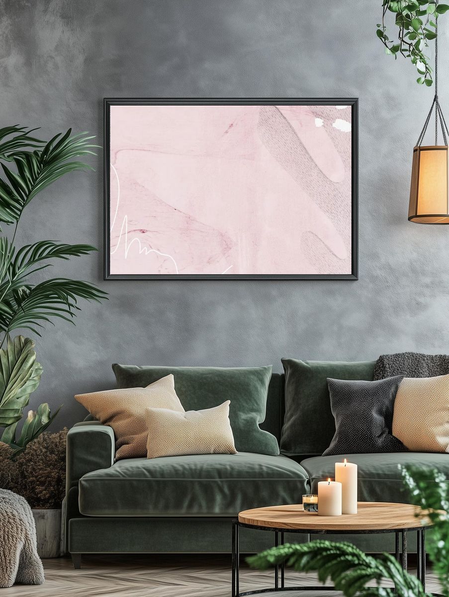 Pastel Neo Memphis social background. — room view 4