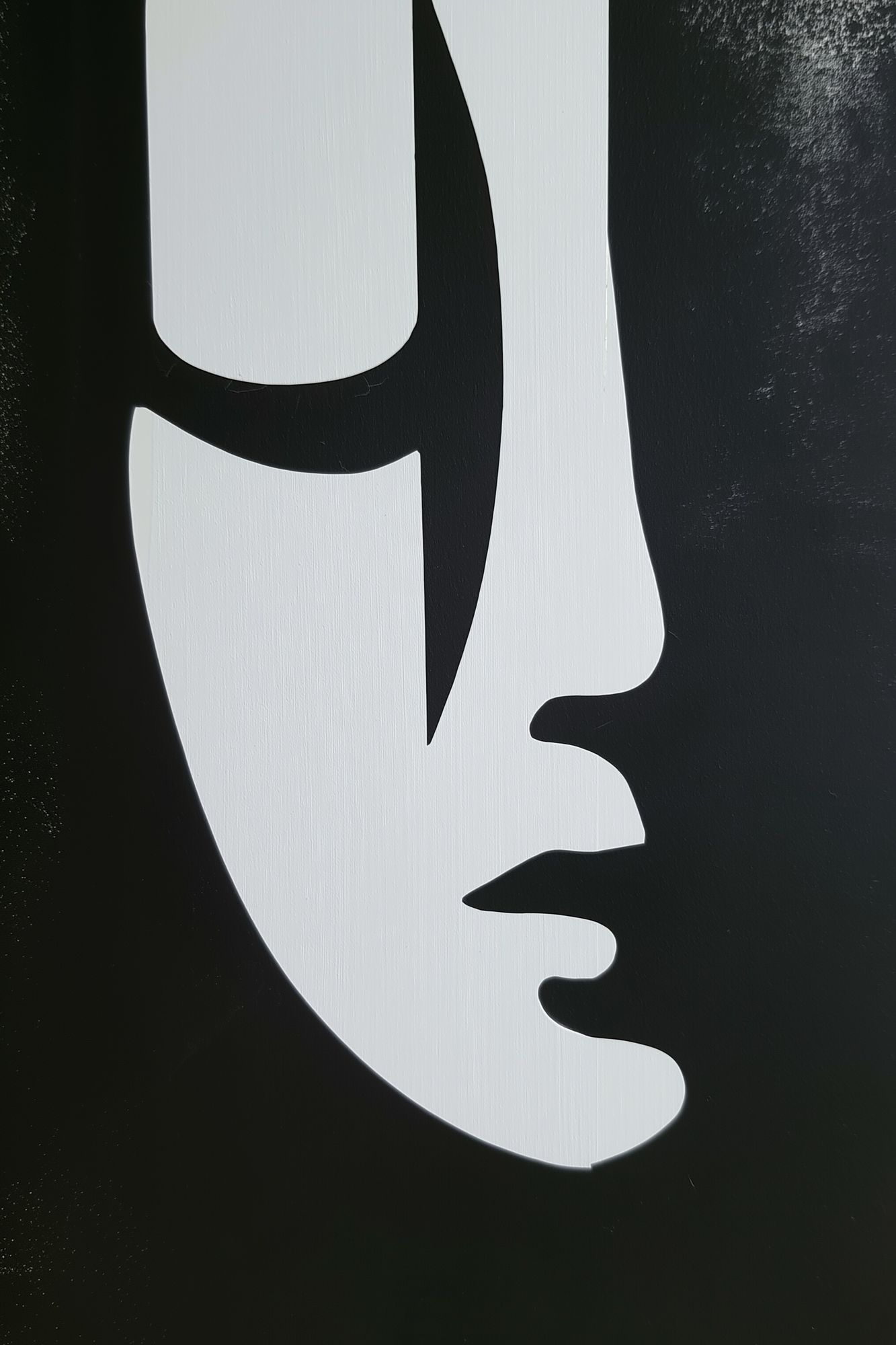Abstract Face Silhouette Poster. poster — abstract art
