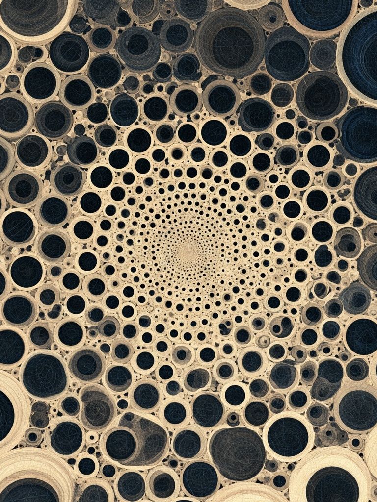Concentric Circles Abstract Poster. poster detail