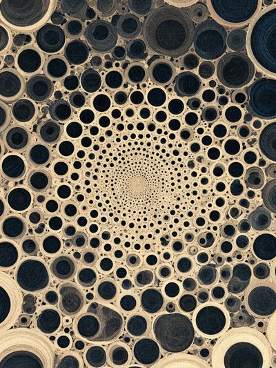 Concentric Circles Abstract Poster. poster