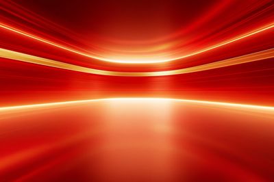 Crimson Light Wave Abstract Poster. poster