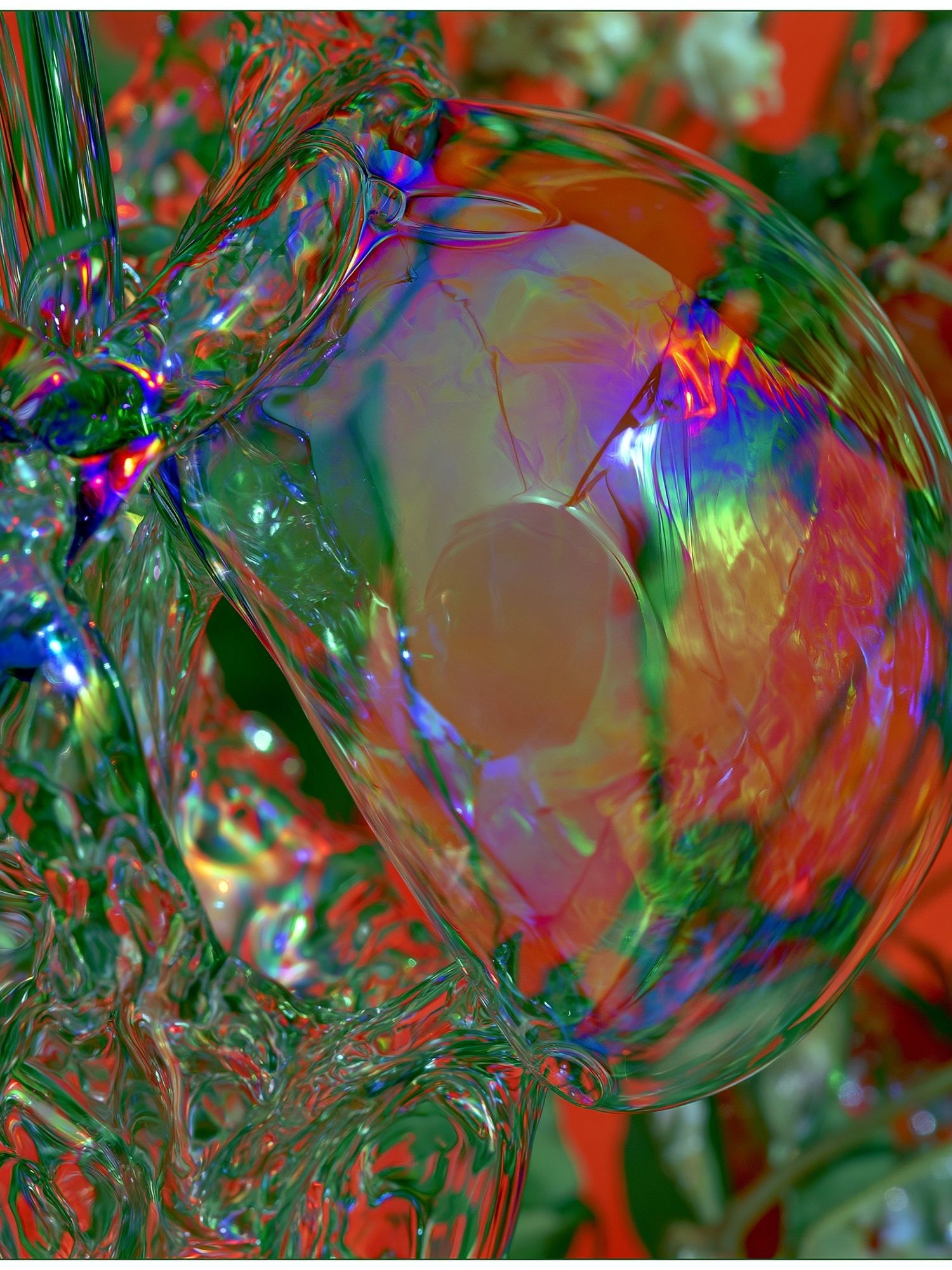 Chromatic Glass Flow Abstract Poster. poster detail