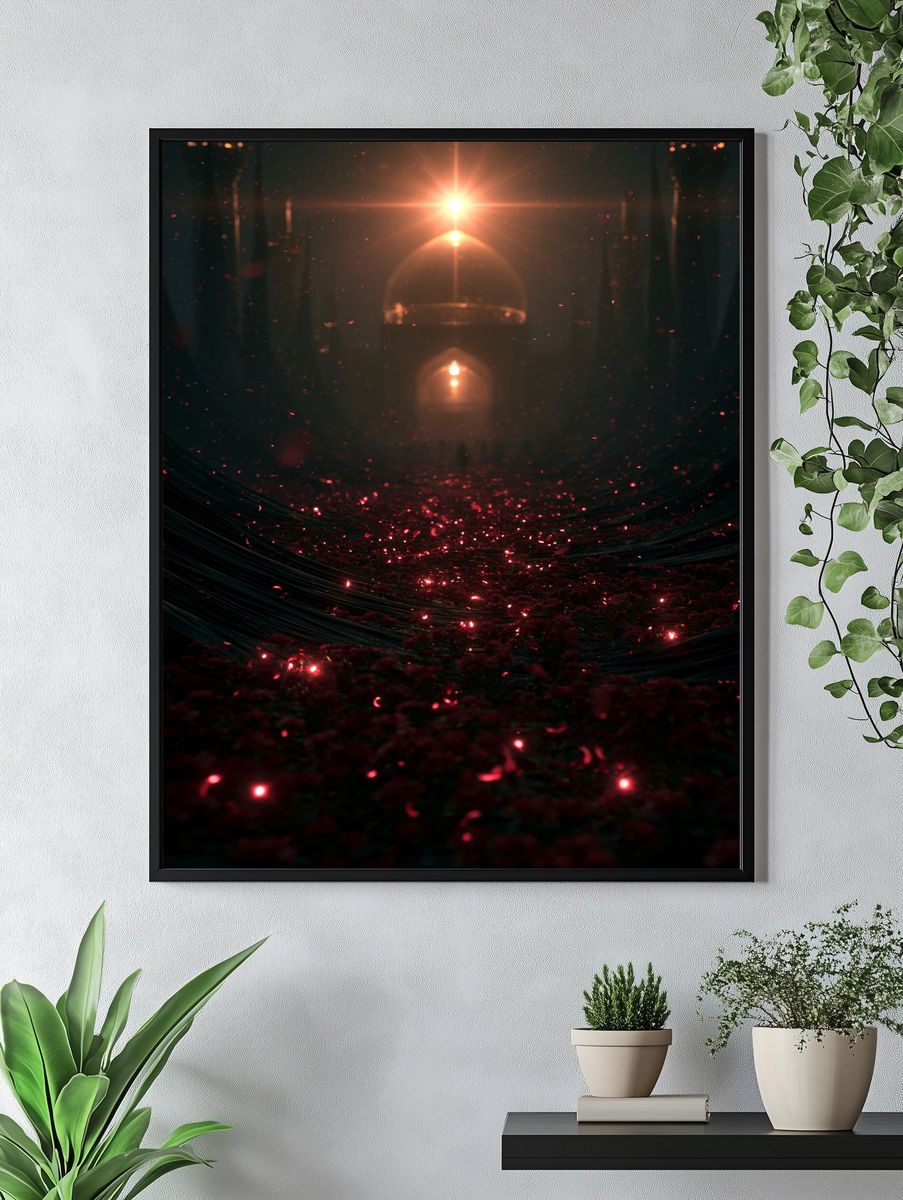 Cosmic Lantern Glow Poster. — room view 4