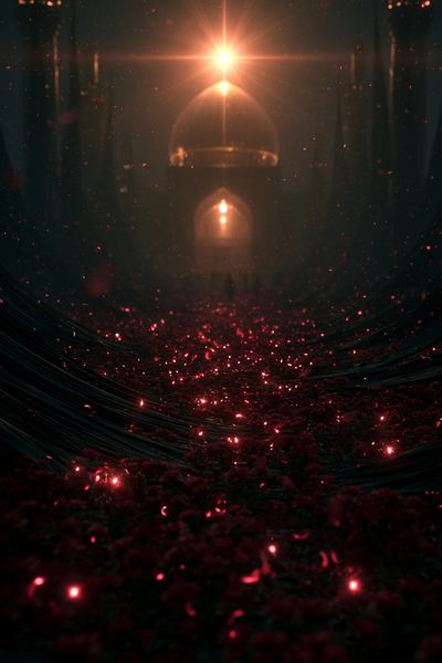 Cosmic Lantern Glow Poster. poster