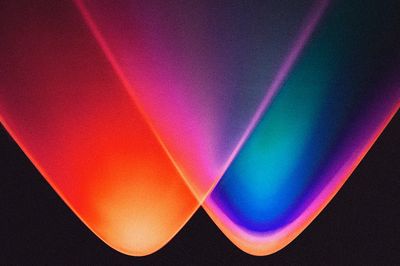 Colorful gradient background neon led. poster