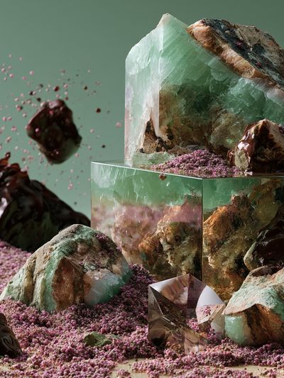 Crystal Landscape Abstract Print.