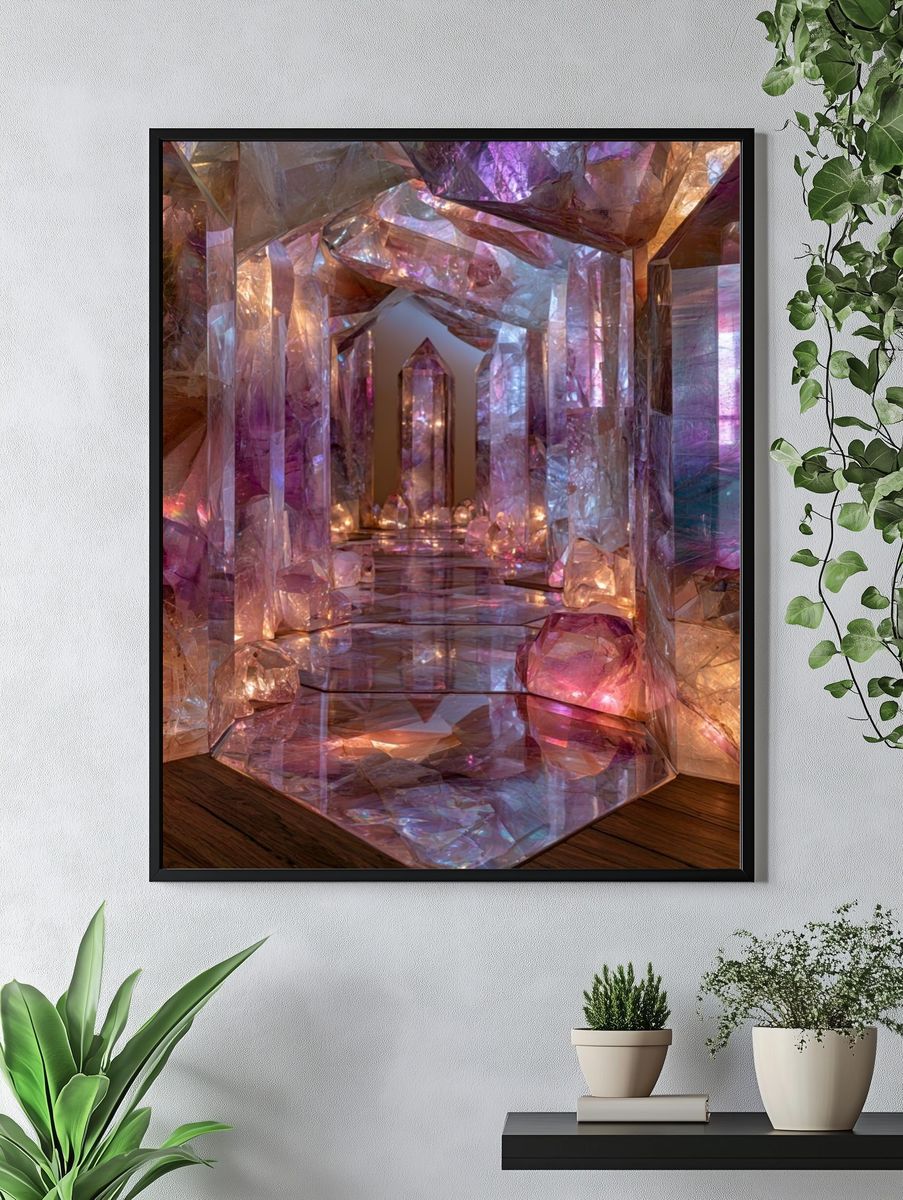 Crystal Corridor Abstract Poster. — room view 4