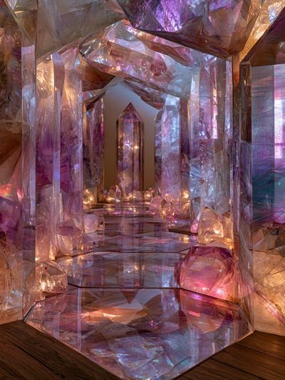 Crystal Corridor Abstract Poster.