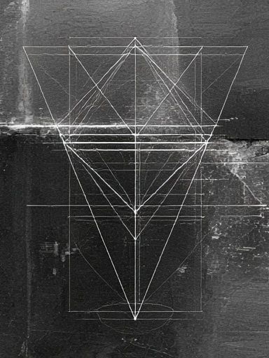 Geometric Monochrome Abstract Poster. poster — abstract art