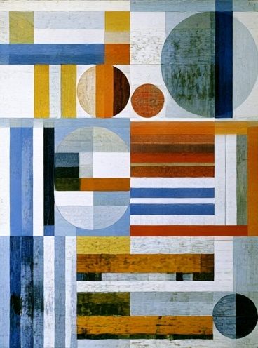 Geometric Color Blocks Abstract Poster. poster — abstract art