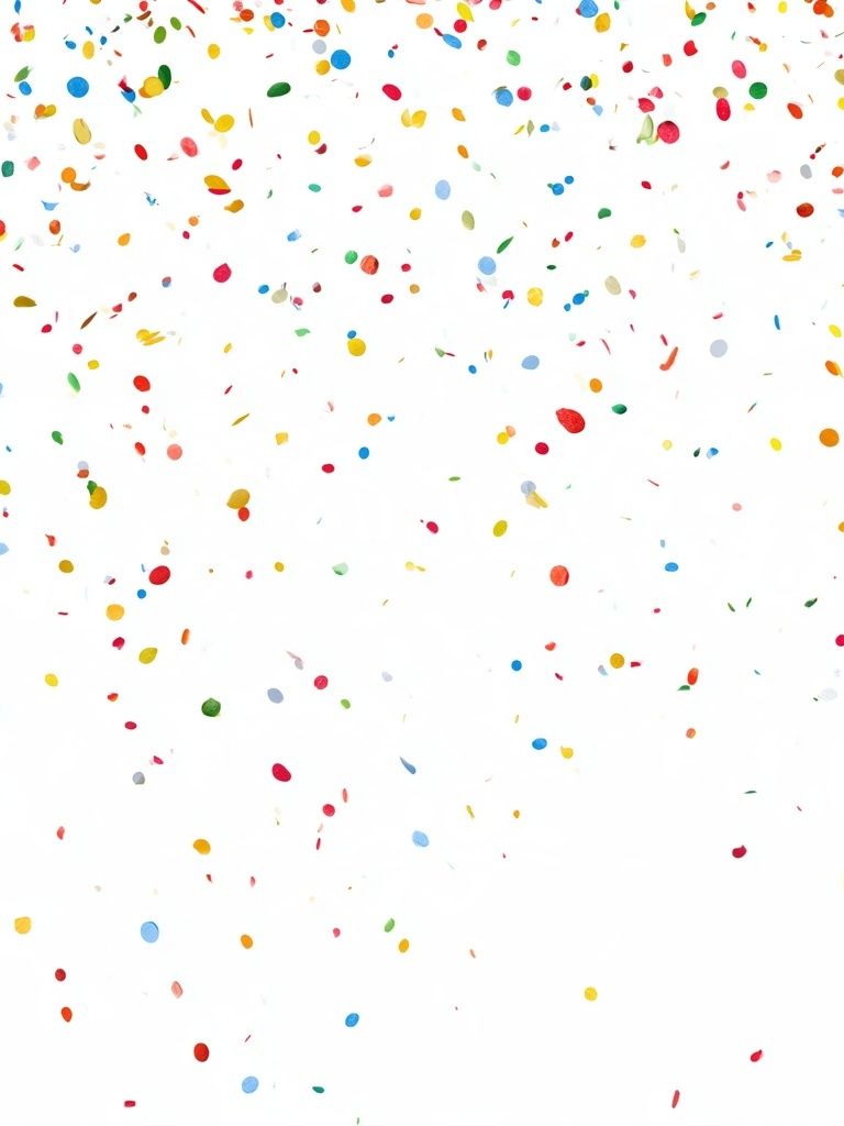 Colorful Confetti Abstract Poster. poster detail
