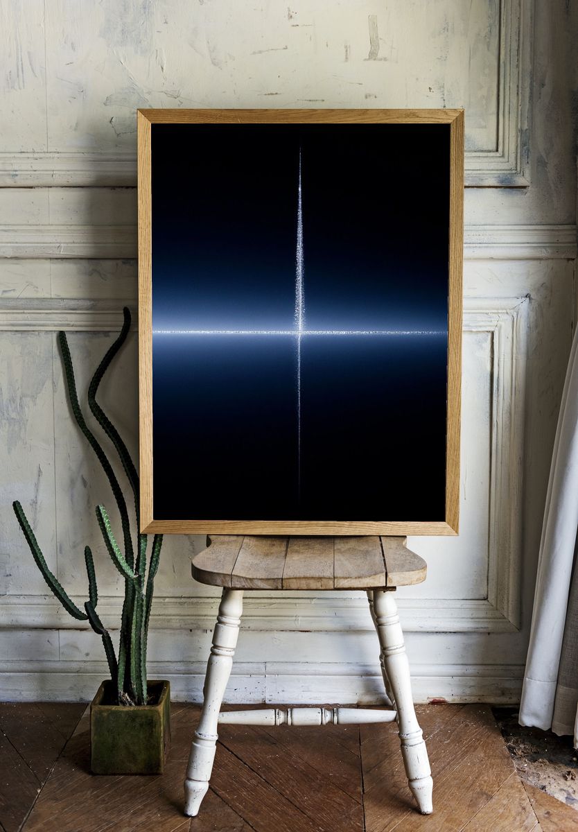 Celestial Cross Abstract Poster. room preview