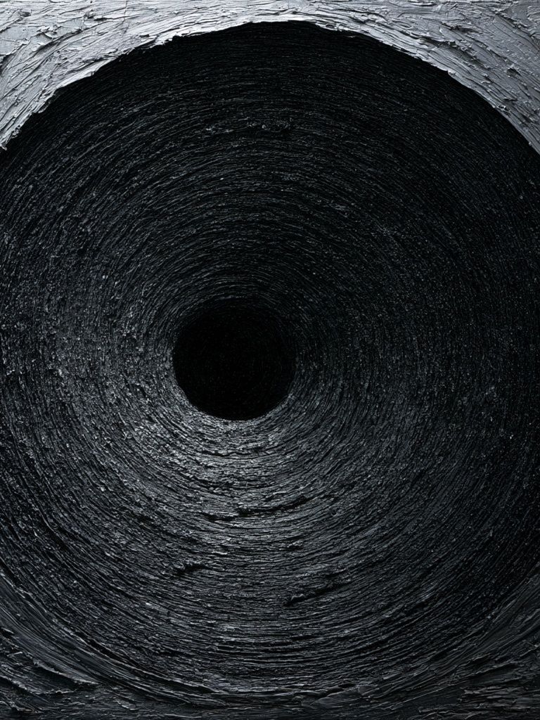 Black Spiral Texture Abstract Poster. poster detail